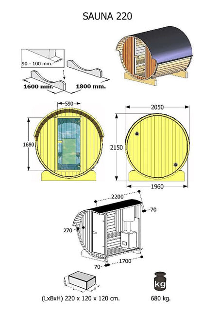 OUTDOOR SAUNA LUXE