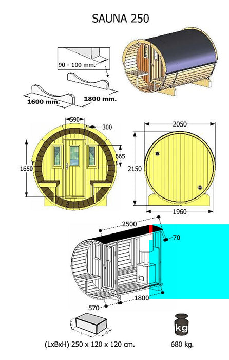 Outdoor Sauna Chalet – Spruce & Thermo Spruce | SAUNAINTER