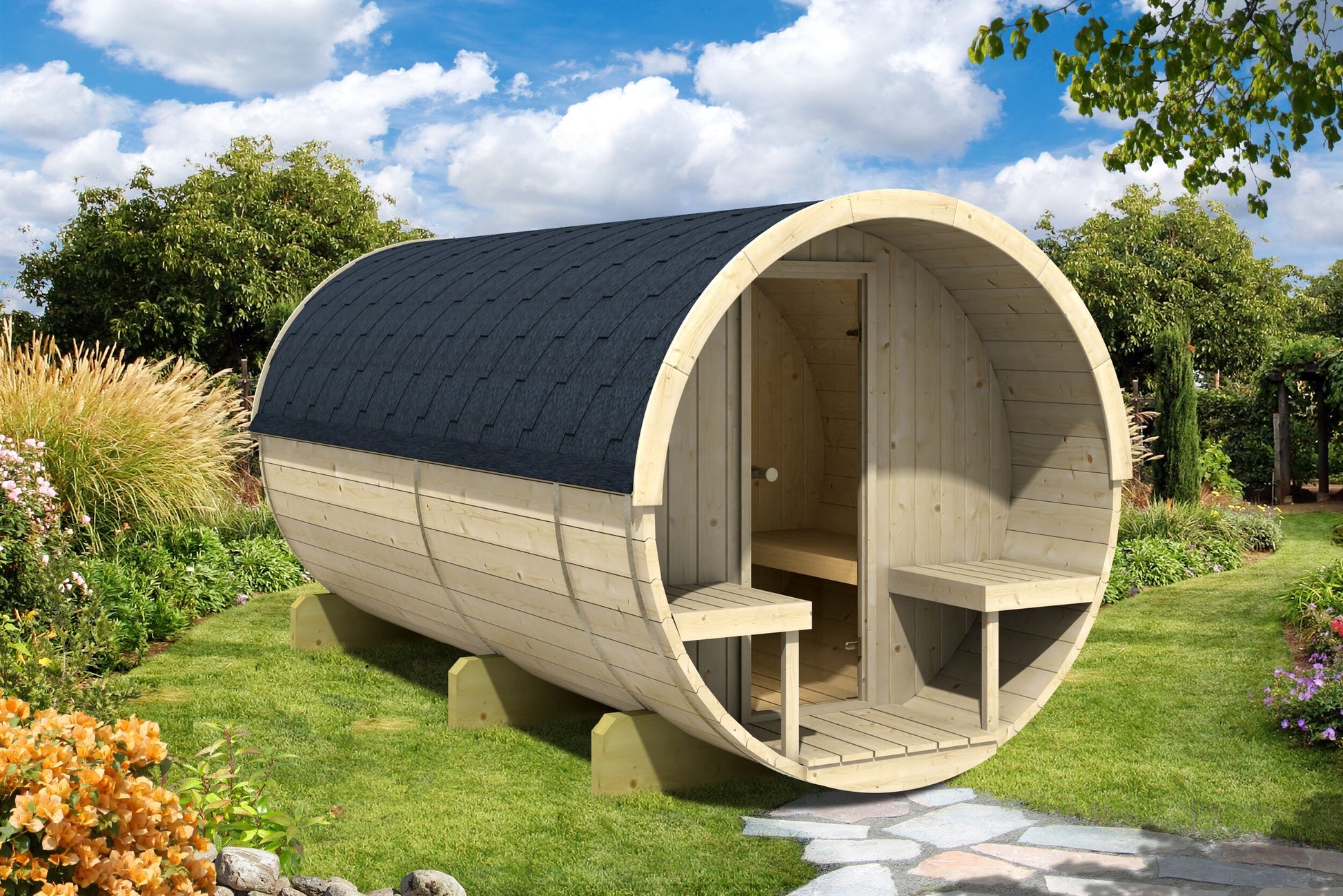 OUTDOOR SAUNA ELEGANTE