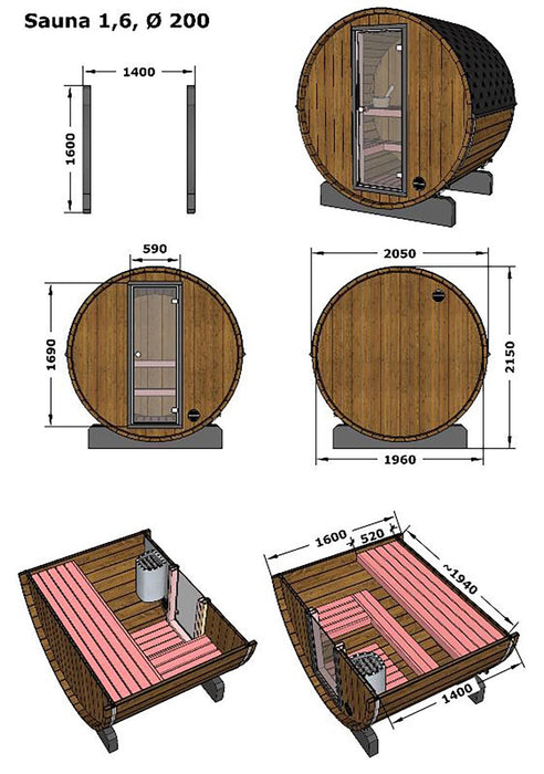 Outdoor Sauna Garden – Spruce & Thermo Spruce | Harvia Heater Included