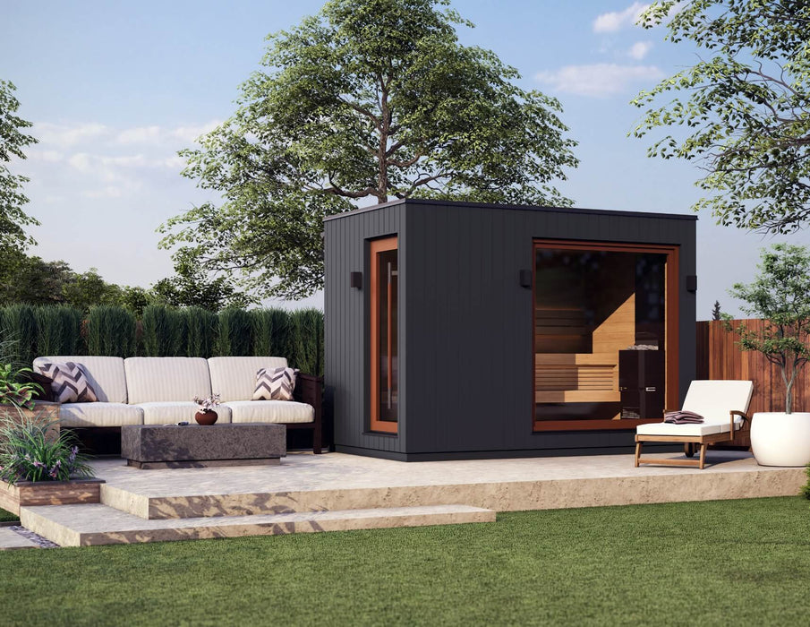 Outdoor Sauna SAUNUM AIRCUBE ONE – Premium Modular Sauna