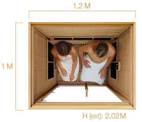 SAWO Infrared Cabin, For 2 Persons