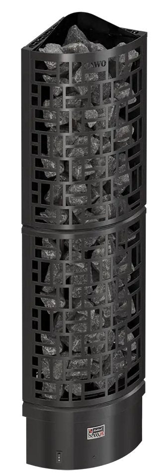 ELECTRIC SAUNA HEATER SAWO SAWO30 CORNER BLACK Ni2 SW3-45Ni2-CNR-BL-P-C 4,5kW, WITHOUT CONTROL UNIT
