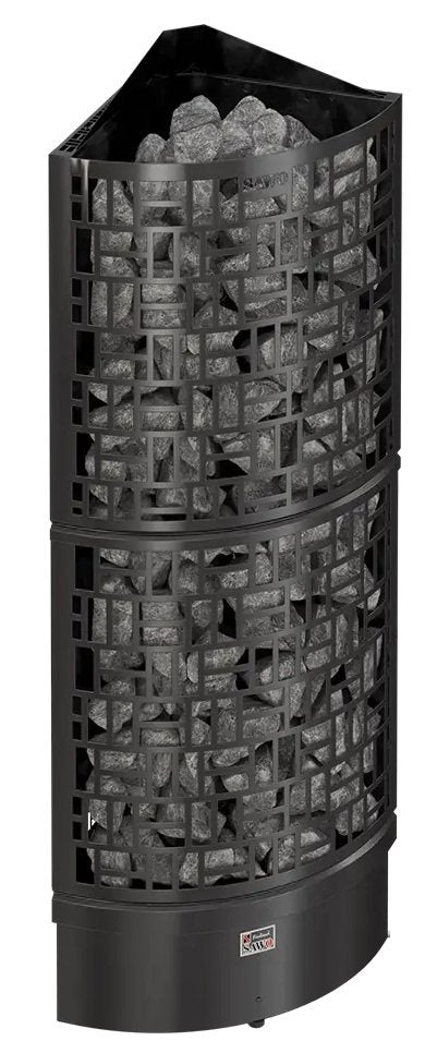 ELECTRIC SAUNA HEATER SAWO SAWO30 CORNER BLACK NS SW3-45NS-CNR-BL-P-C 4,5kW, WITHOUT CONTROL UNIT