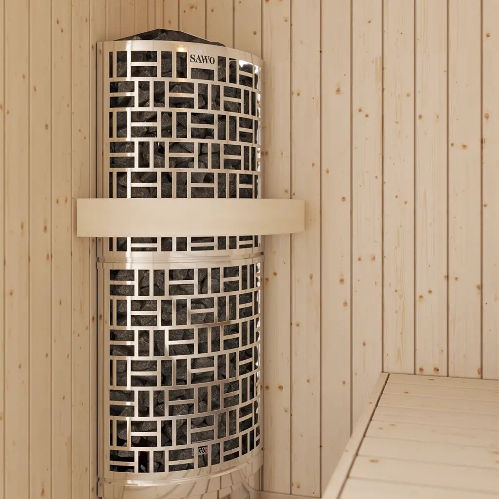 ELECTRIC SAUNA HEATER SAWO SAWO30 CORNER Ni2 SW3-45Ni2-CNR-P-C 4,5kW, WITHOUT CONTROL UNIT