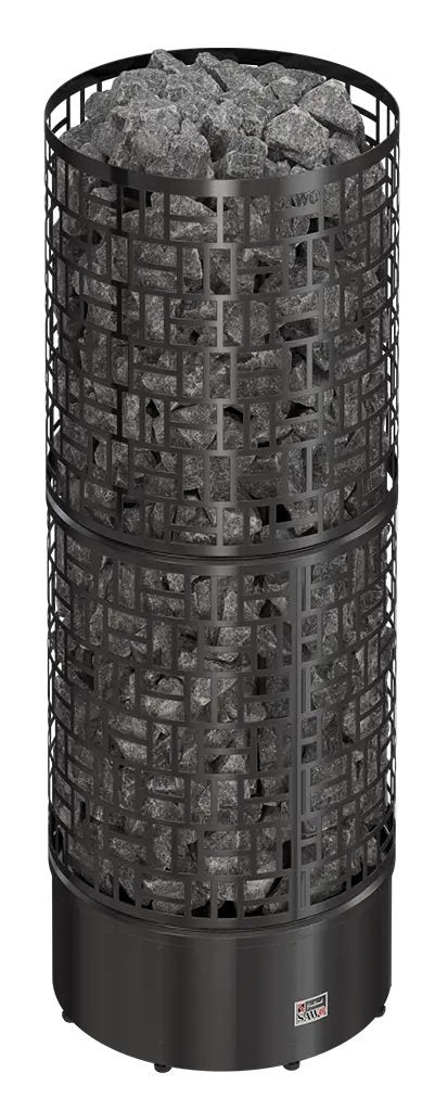 ELECTRIC SAUNA HEATER SAWO SAWO30 ROUND BLACK NS SW3-45NS-BL-P-C 4,5kW, WITHOUT CONTROL UNIT