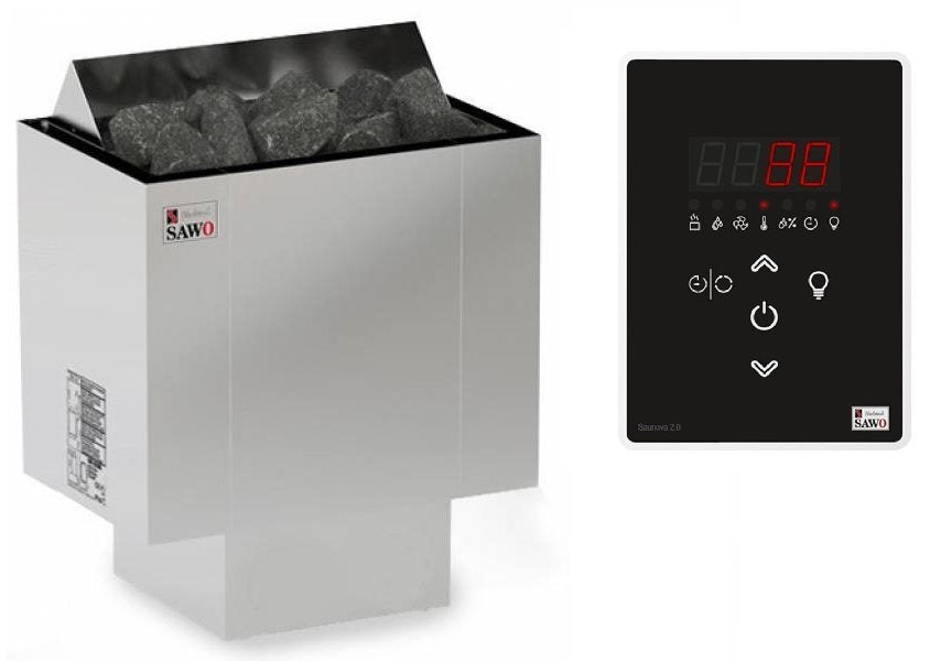 ELECTRIC SAUNA HEATER SAWO NORDEX PLUS NRX-60Ni2-Z, 6,0kW, WITH CONTROL UNIT