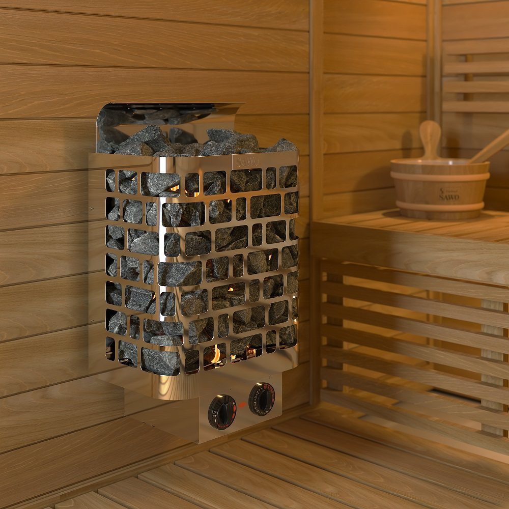 ELECTRIC SAUNA HEATER SAWOTEC KRIOS KRI-60NB-P, 6,0kW, WITH BUILT-IN CONTROL