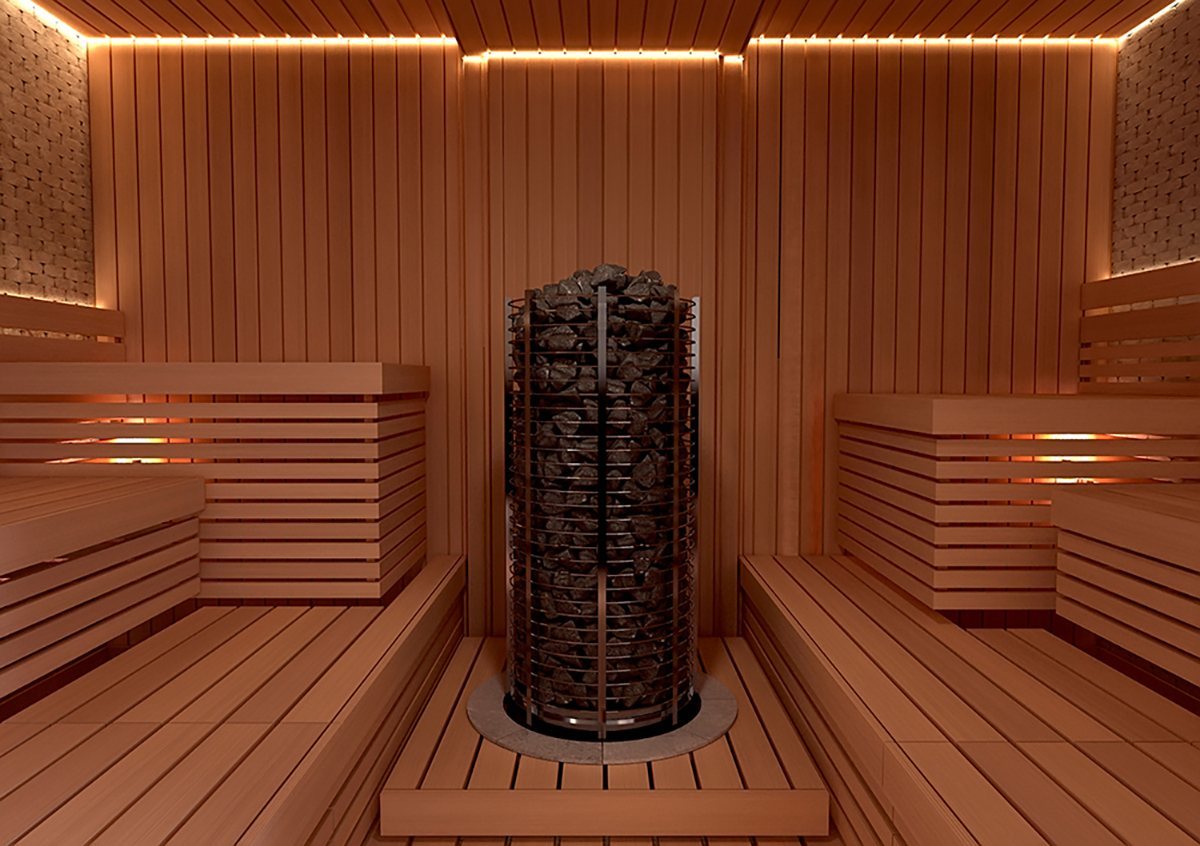 ELECTRIC SAUNA HEATER SAWOTEC TOWER TH3-45NS-P, 4,5kW, WITHOUT CONTROL UNIT