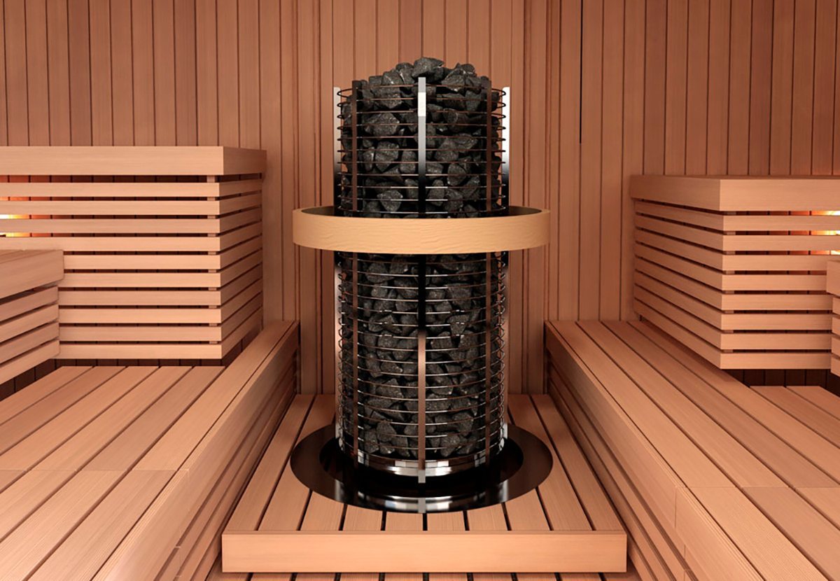 ELECTRIC SAUNA HEATER SAWO TOWER ROUND Ni TH6-105Ni-P, 10,5kW, WITHOUT CONTROL UNIT
