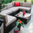 GARDEN FURNITURE Cliff garden sofa set with table