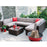 GARDEN FURNITURE Cliff garden sofa set with table