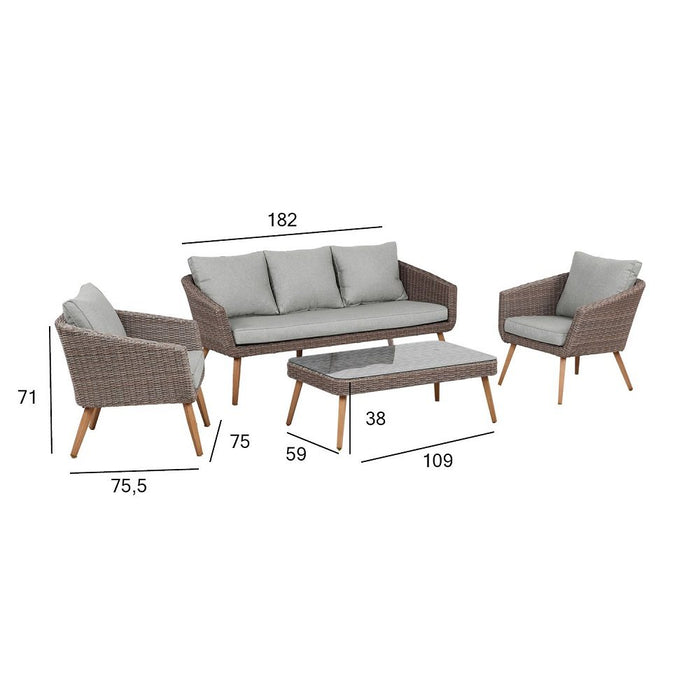 GARDEN FURNITURE Norway set table sofa and chairs