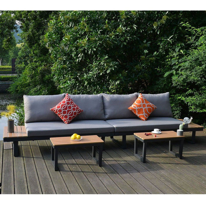 Garden Furniture Set Malta modular sofa, 2 tables