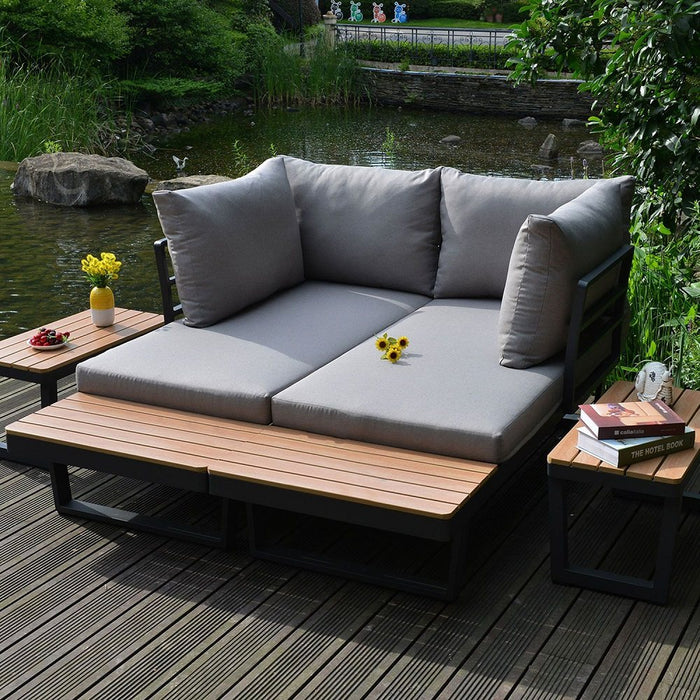 Garden Furniture Set Malta modular sofa, 2 tables