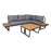 Garden Furniture Set Malta modular sofa, 2 tables