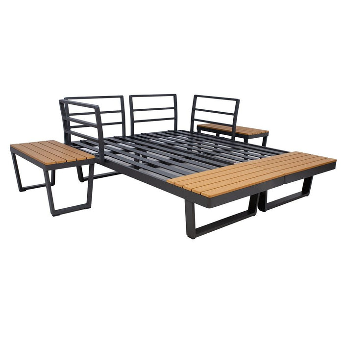 Garden Furniture Set Malta modular sofa, 2 tables