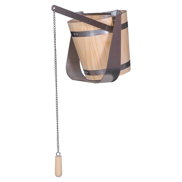 SAUFLEX Cold shower bucket 20L, pine