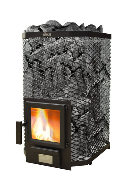 SAUNA WOODBURNING STOVE SKAMET S-120 BV, WATER HEATING, LEFT