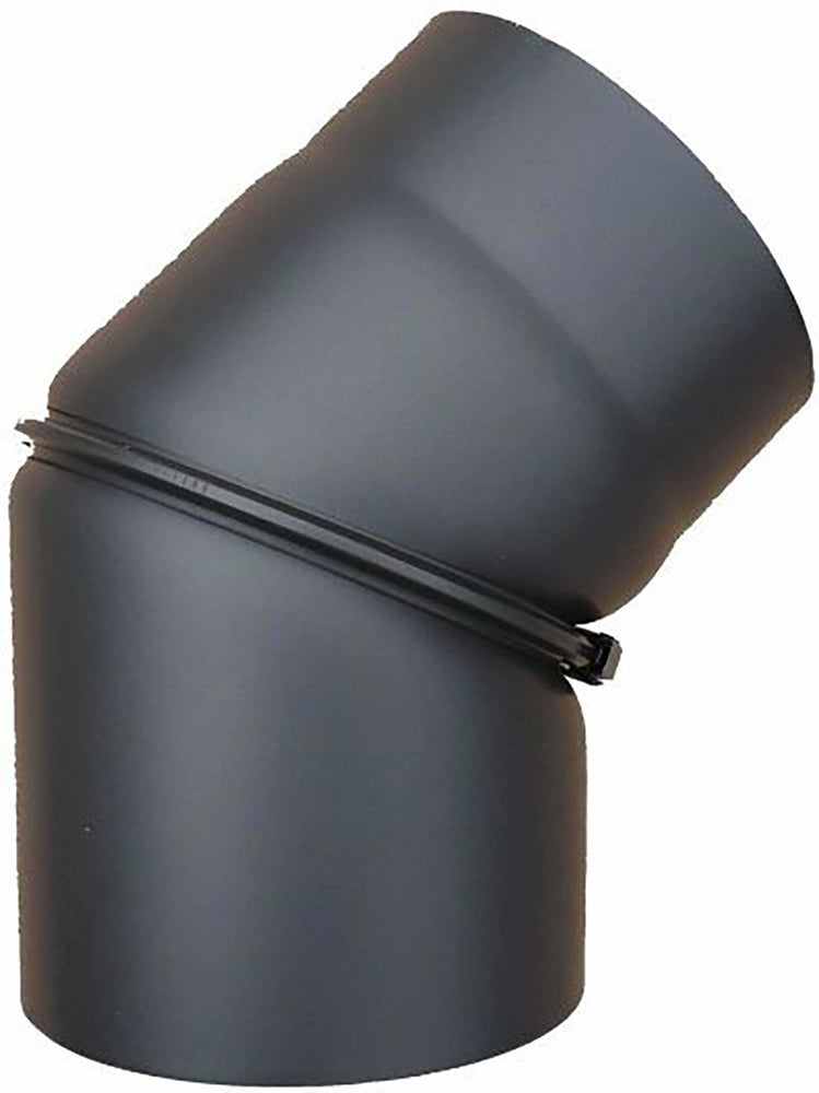 Bent Pipe for Woodburning Stove 45°, Ø130mm