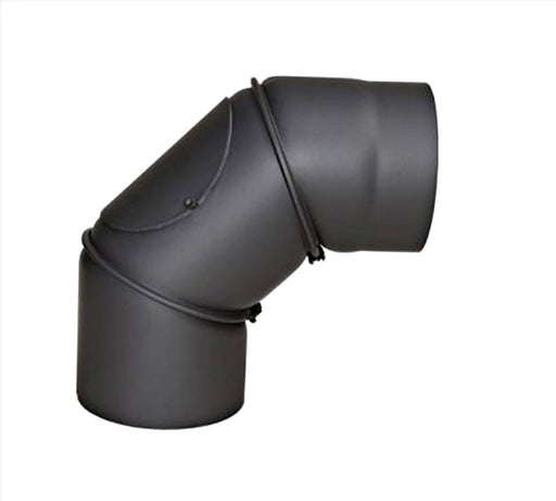 Bent pipe for woodburning stove 90°, Ø130mm