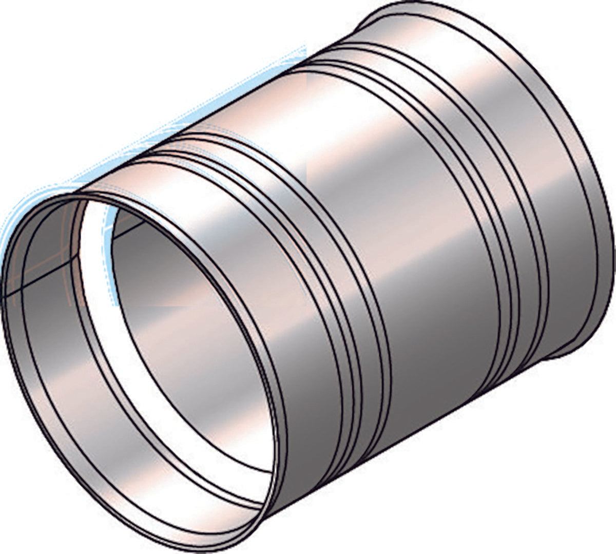 HARVIA adapter for stone smoke pipes, Ø115/118mm
