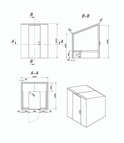 Harvia tacco steam sauna module