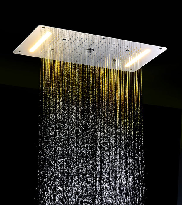 Tolo Led Rain Shower System 380x700 Six & Saven Handle Diverter