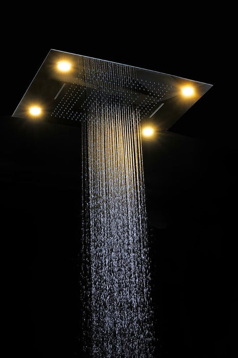Tolo Led Rain Shower System 600x800 With Six & Saven Handle Diverter | Steamtec