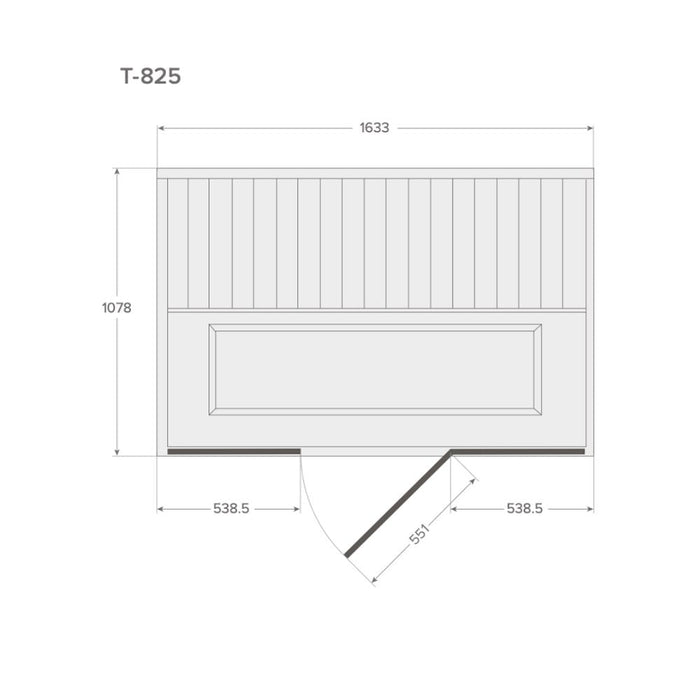 TYLÖHELO Infrared Cabin for 2-3 Persons, Black & Gray