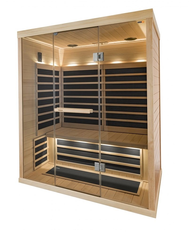 TYLÖHELO Infrared Cabin for 2-3 Persons, Black & Gray
