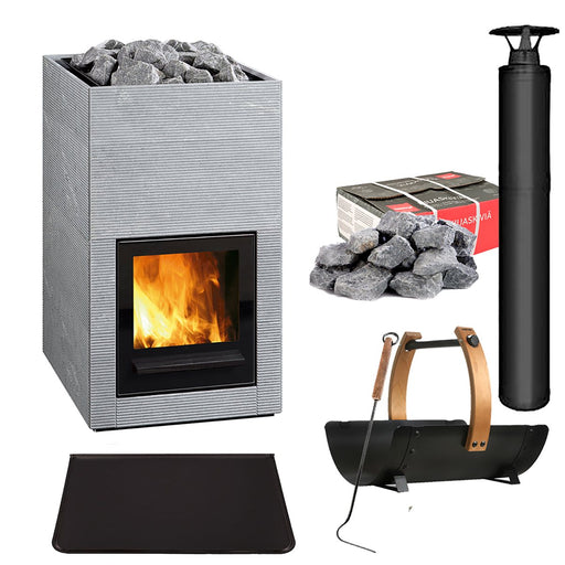 TULIKIVI HILE KIT - Premium woodburning stove kit
