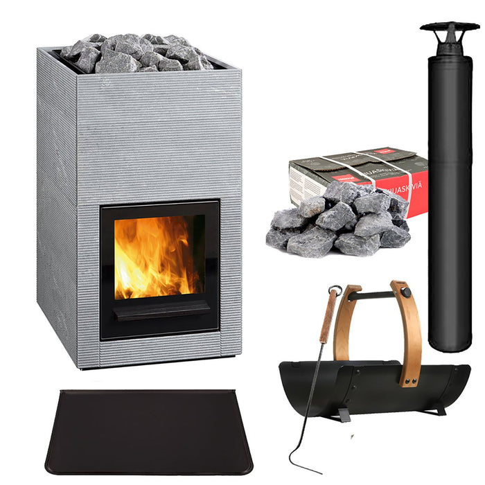 TULIKIVI HILE KIT - Premium woodburning stove kit