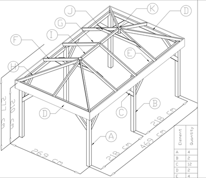 Samos Douglas Gazebo 2.9 x 4.9m