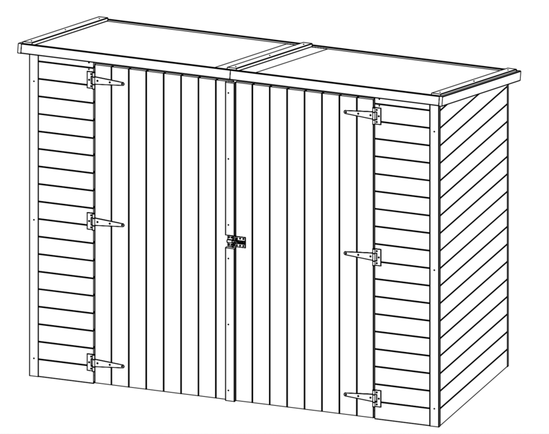 Bike Shed 2.0 x 0.9m