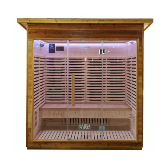 The Yorkshire Cabin by SaunaPlunge - Thermo Treated Outdoor Infrared Sauna - 4 Person
