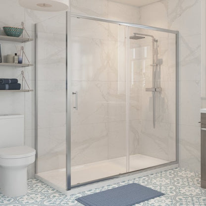 Signature Verve Sliding Shower Door - 6mm Glass