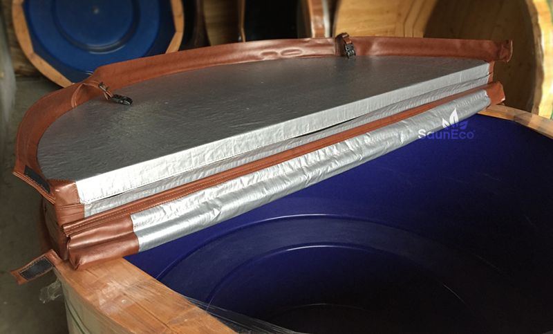 Wooden Hot Tub Spa Insulated Cover