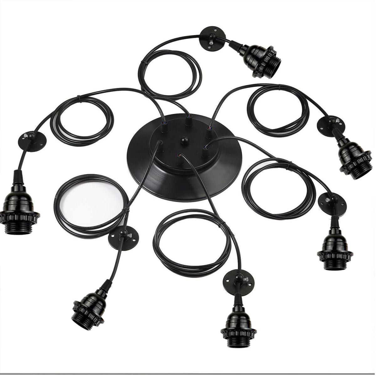 Modern Industrial Retro Ceiling Spider Light Fixture With E27 Holder ~2613