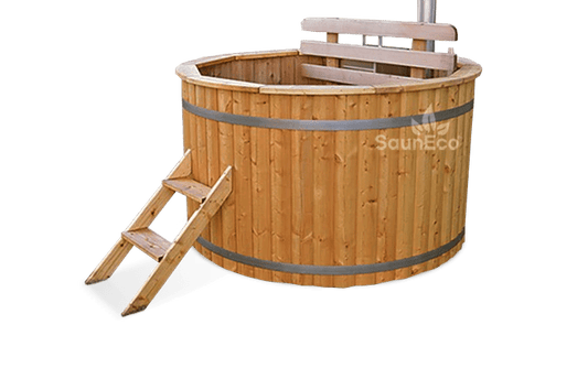 Barrel Saunas Family Spruce Hot Tub Barrel 1.7m outdoor wood-fired tub