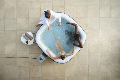 Ryny Florence AirJet square hot tub with AirJet pump detail