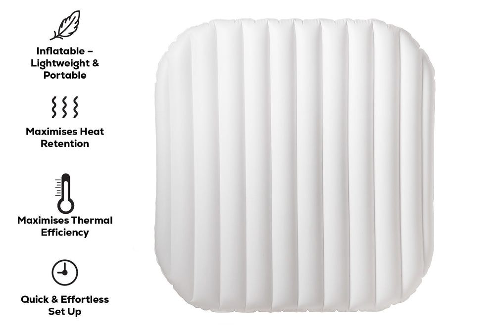 Square inflatable lid for Lay-Z-Spa hot tub