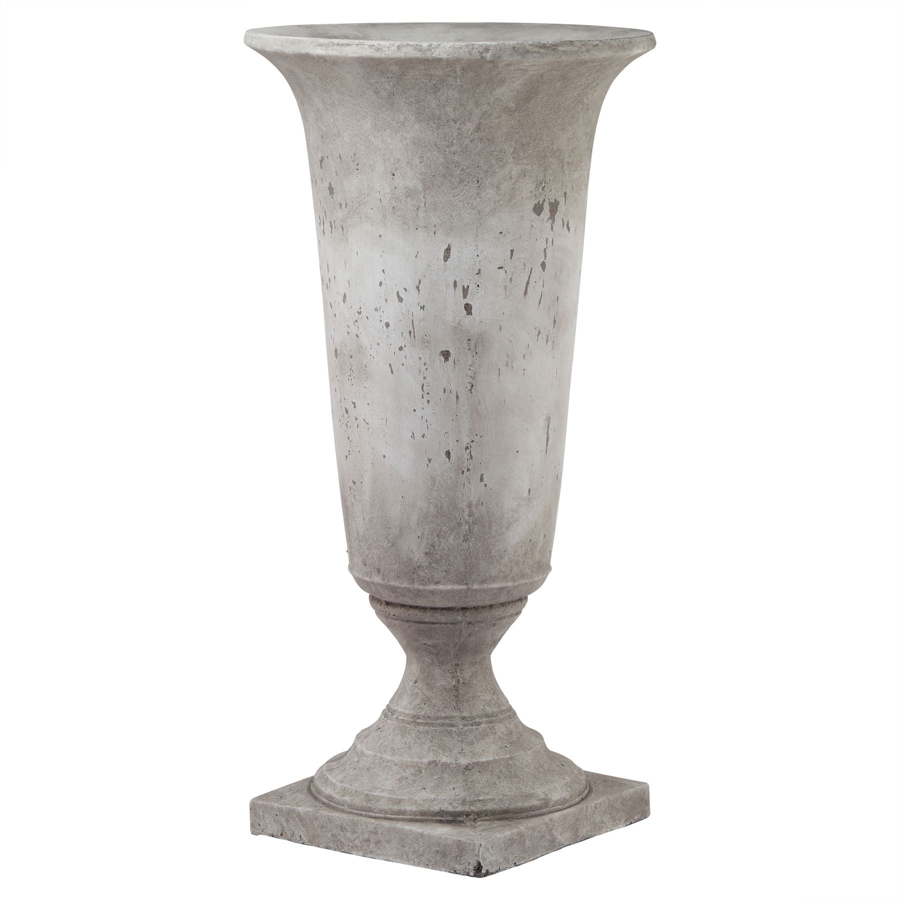 Tall Stone Effect Urn Planter full view