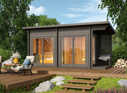 Tampere Large Garden Sauna 4.32 x 2.28m