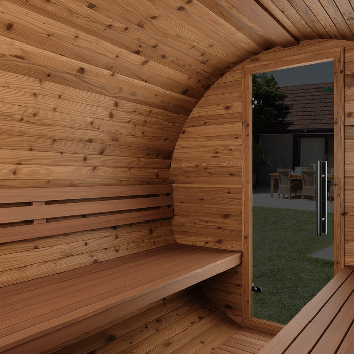 Thermo Wood Barrel Sauna - Large (6-8 Person)
