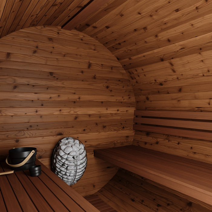 Thermo Wood Barrel Sauna - Large (6-8 Person)