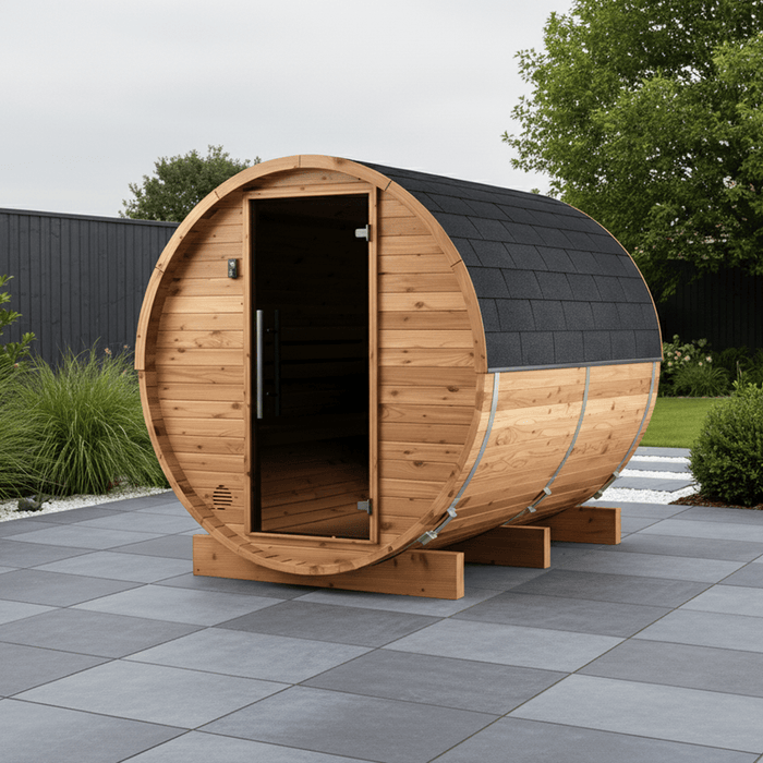 Thermo Wood Barrel Sauna - Regular (4-6 Person)