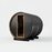 Thermo Wood Barrel Sauna Black - 4-6 Person Outdoor Sauna