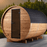 Thermo Wood Barrel Sauna - Regular with Changing Room (4-6 Person)