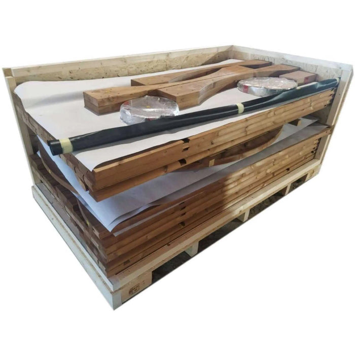 Thermo Wood Barrel Sauna - Regular with Changing Room (4-6 Person)